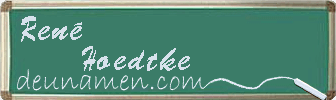 René Hoedtke Visitenkarte